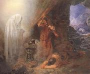 Edward Henry Corbould,RI,RWS Saul and the Witch of Endor (mk46) oil painting on canvas
